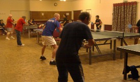 Kidlington Forum players at the hard bat competition